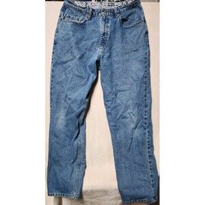 Ralph Lauren Polo Mens Jeans  Company Denim   34x32 Relaxed Flag Patch
